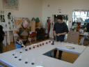 Prparation du pot d'inauguration par F5RNZ et F1UJT
