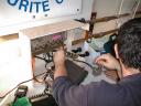 F1UJT en train de peaufiner les rglages du relais UHF du club ICARE